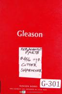 Gleason-Gleason Part Lists No 456 J13S Hypoid Cutter Sharpener Manual-#456-No. 456-01